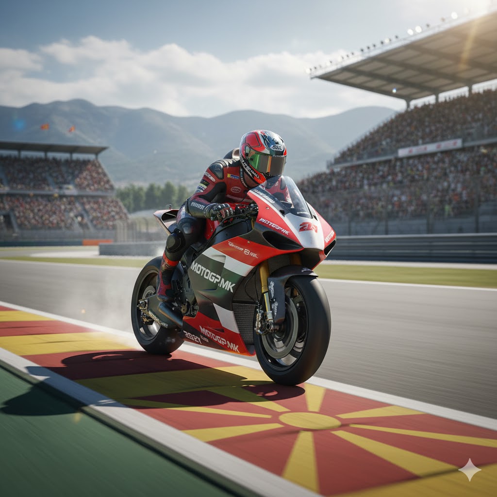 MotoGP bike in action